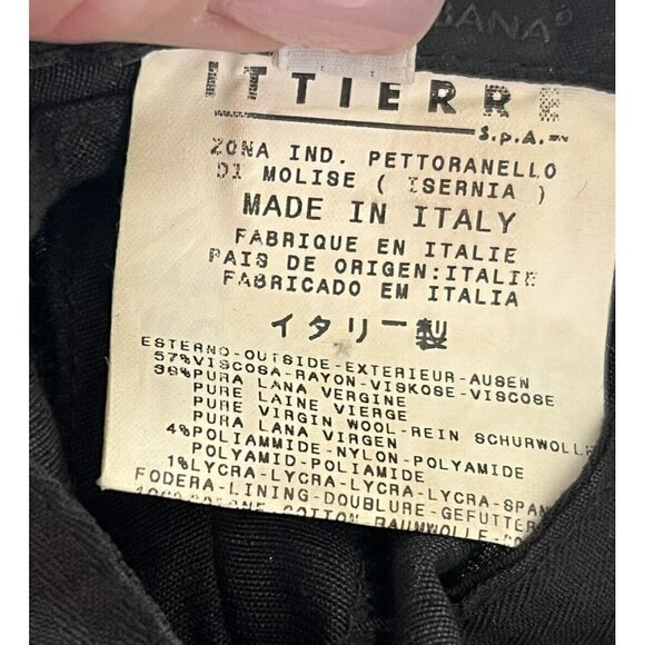 Dolce & Gabbana Womens 46 (30”) Black Pleated Wool Blend Ankle Pants Trousers - Picture 6 of 10